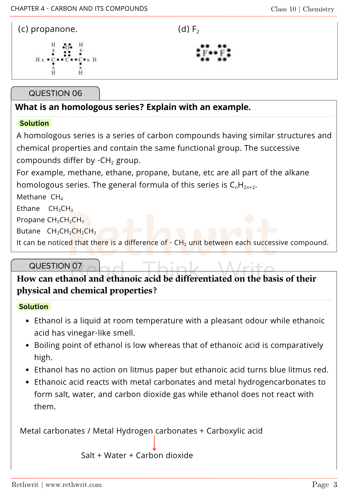 NCERT Solutions Class 10th Science Chapter 4