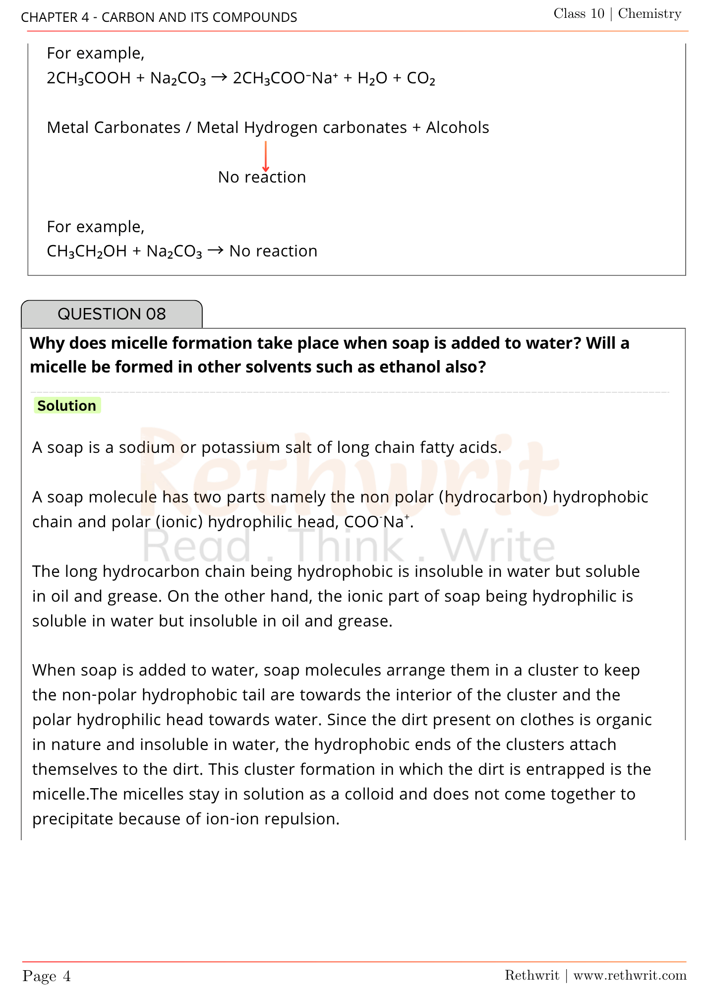 NCERT Solutions Class 10th Science Chapter 4