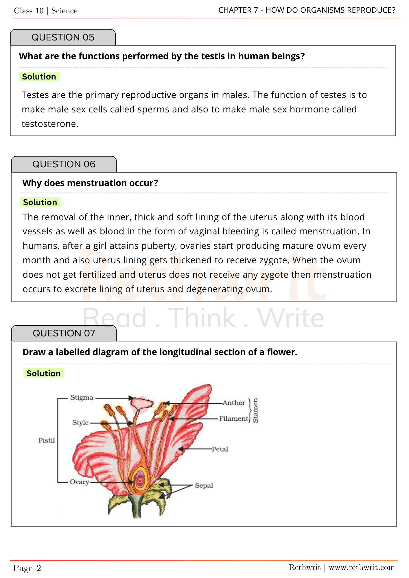 NCERT Solutions Class 10th Science Chapter 7
