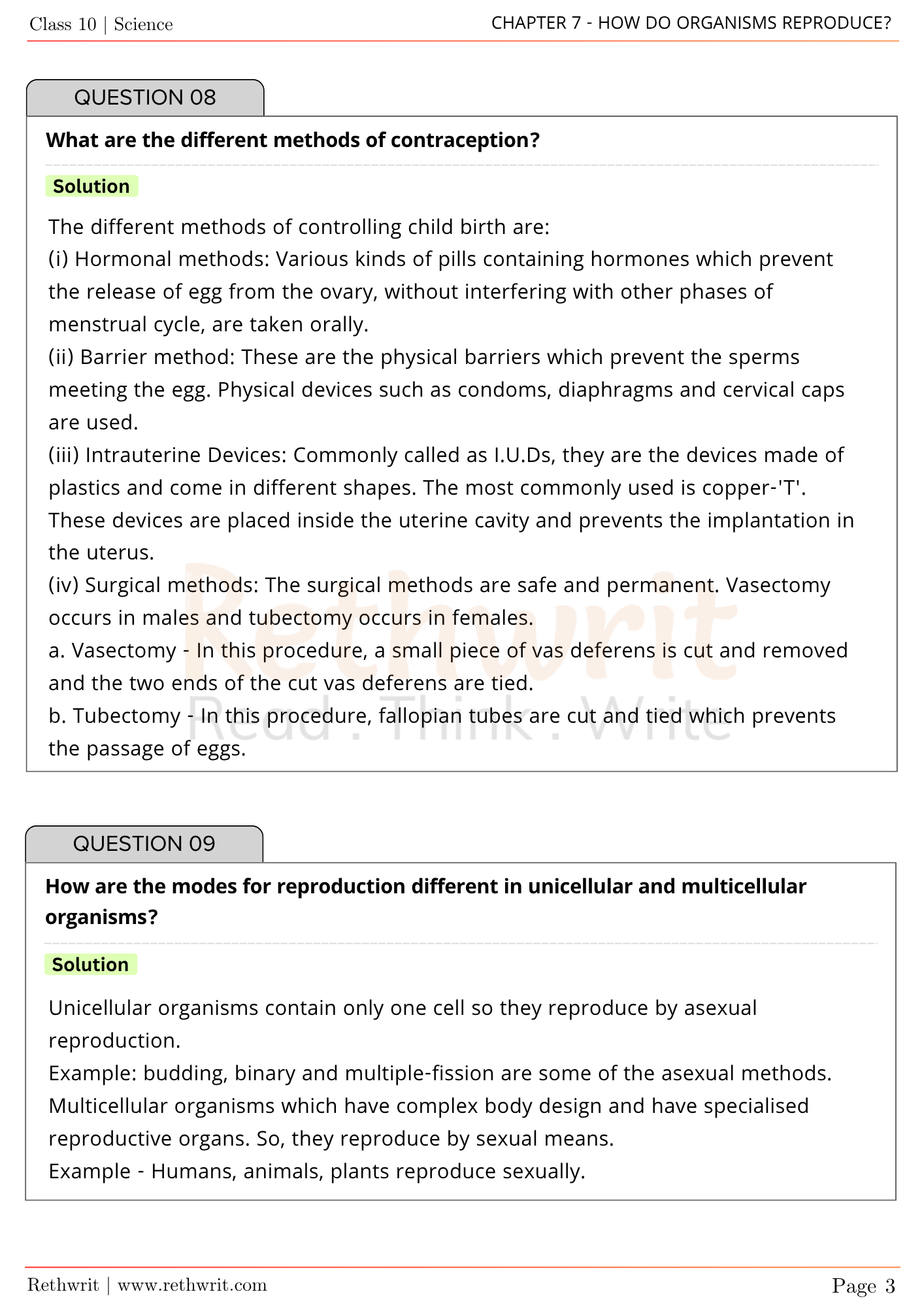 NCERT Solutions Class 10th Science Chapter 7