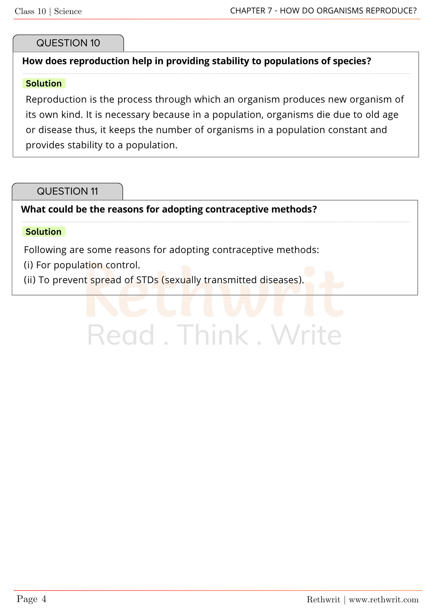 NCERT Solutions Class 10th Science Chapter 7