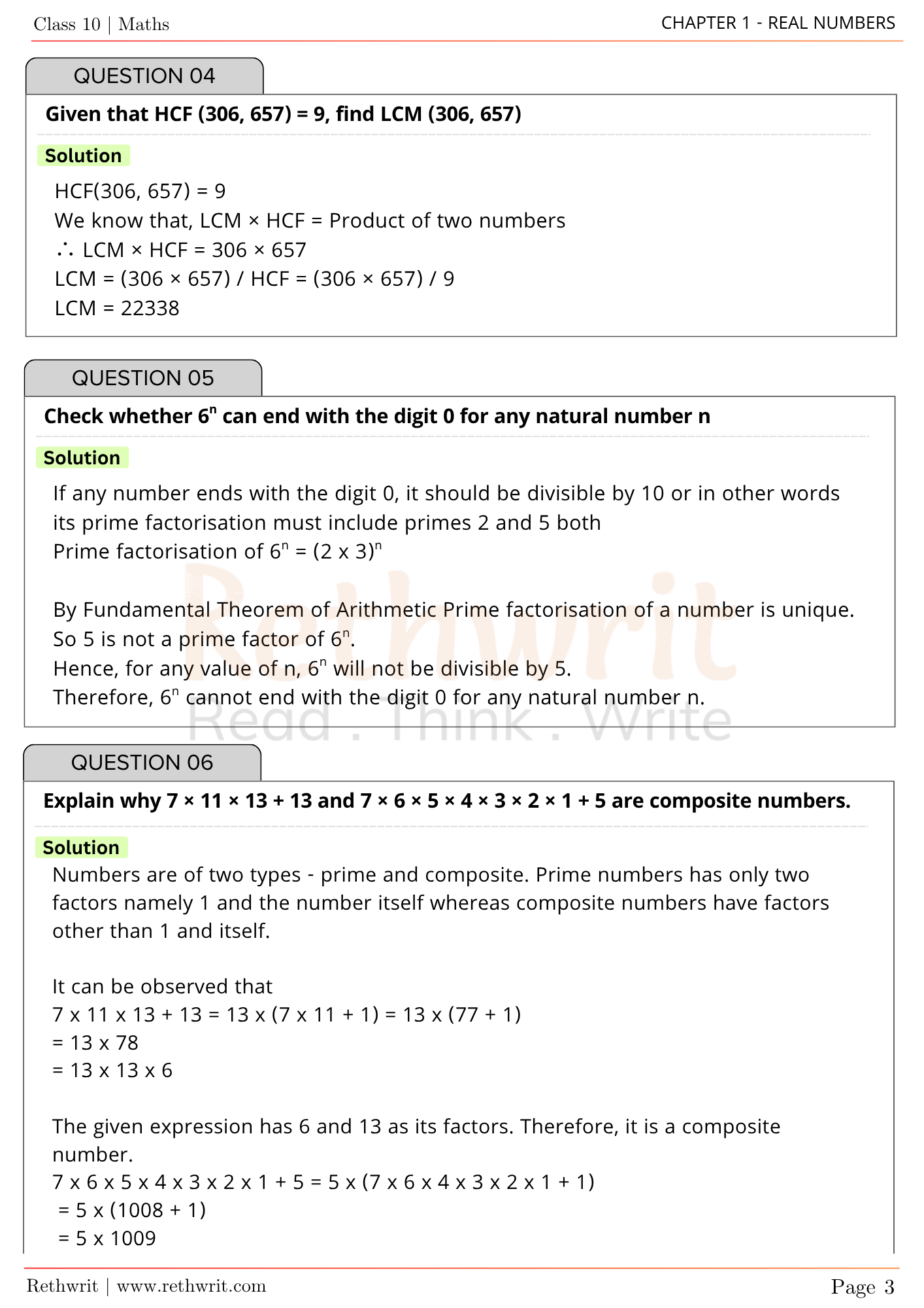 class 10 maths chapter 1 real numbers