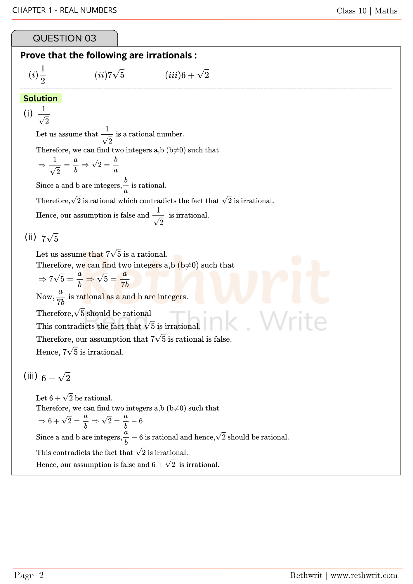 ex 1.2 class 10th maths chapter 1